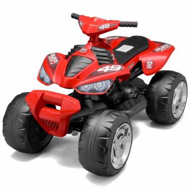 Imagem de Quadriciclo Elétrico Infantil - Quad ATV - 12v - Vermelho - Bandeirante