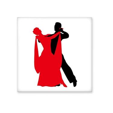 Imagem de Azulejo de cerâmica brilhante de dançarino dançante social dançante pedra adornada tijolo vitrificado