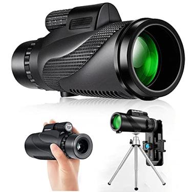 Imagem de Telescópio monocular, o mais novo telescópio monocular 12x50 Prisma Bak4 à prova d'água com suporte para telefone e tripé para adultos Parque de observação de pássaros Parque de observação de pássaros Caminhadas