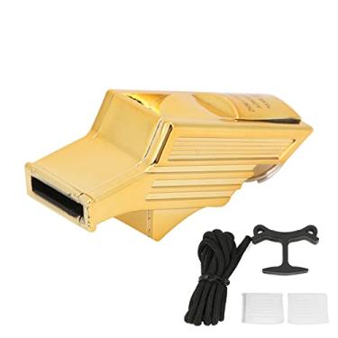 Imagem de QANYEGN Apito De Treinamento De árbitro ABS, Apito Esportivo De 2 Cores, Apito Com Cordão Para Futebol, Basquete, Vôlei(Ouro)