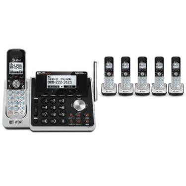 Imagem de AT&T TL88102 + (5) TL88002 6 telefone sem fio (2 linhas) DECT 6,0