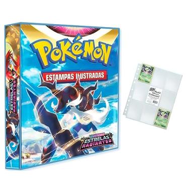 Imagem de Álbum Pokémon Pasta tipo Fichário para Cards - ESPADA&ESCUDO - Estrelas Radiantes + 10 folhas plásticas de 9 bolsos YES