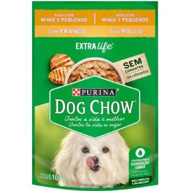 Imagem de Ração Úmida Dog Chow Sachê Para Cães Adultos Raças Minis E Pequenas Fr