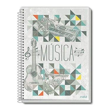 Imagem de Caderno Espiral de Música CD 96 Folhas Credeal