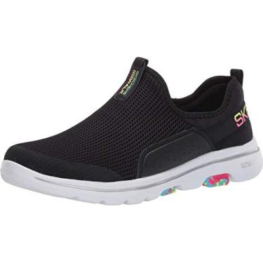 Imagem de Skechers Tênis feminino Go Walk 5-124034, Preto/Multi, 5