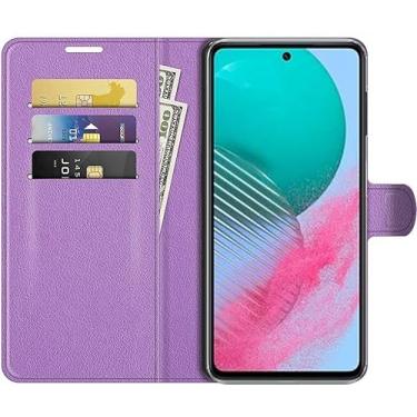 Imagem de Capa Capinha Carteira Para Samsung Galaxy M54 Tela De 6.7 Case Flip Couro (Lil�s)