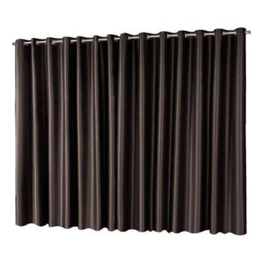 Imagem de Cortina Tecido Blackout Toque De Seda 4,00M X 2,60M - Tabaco