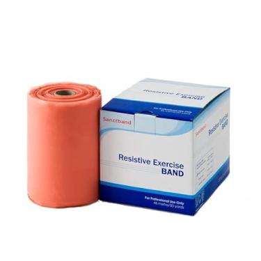 Imagem de Produto da Malásia Sanctband Nível 1 Extra-Leve Peach 50 metros Faixas de Exercício de Resistência Fisioterapia para Treino de Força Yoga Pilates Alongamento, Elástico Elástico Diferentes Forças