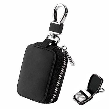 Imagem de BTAMUD Capa para fone de ouvido compatível com AirPods 1/2/3/Pro, bolsa de transporte de fones de ouvido sem fio, pequena bolsa de couro PU à prova de choque, bolsa universal de proteção de viagem