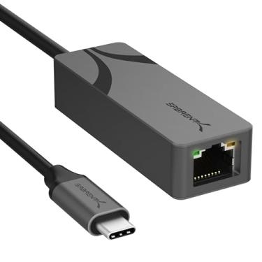 Imagem de SABRENT Adaptador Ethernet USB-C para 2,5 Gbps, adaptador de rede USB-C para RJ45 de alumínio para MacBook Pro/Air, iPad Pro (2018 e posteriores), Windows, Linux (NT-25GA)