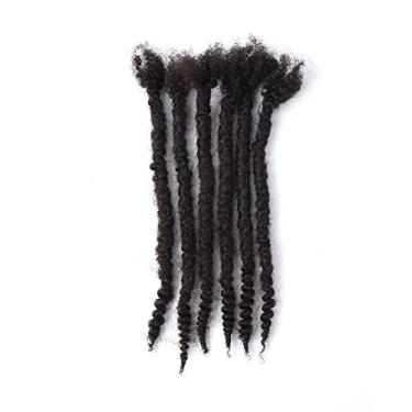 Imagem de Orientfashion Espátulas texturizadas 20-76 cm 0,4 0,6 e 0,8 opções de espessura 100% cabelo humano real extensões de dreadlock para homens/mulheres cabeça inteira feitas à mão extensões permanentes de cabelo podem ser tingidas descoloridos enroladas e torcidas incluindo agulhas e pente (35,5 cm 20 f