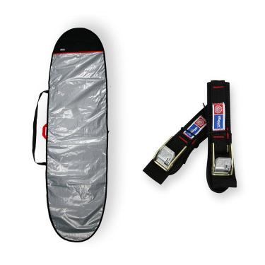 Imagem de Capa prancha longboard refletiva 9`0 a 9`4 com fita rack