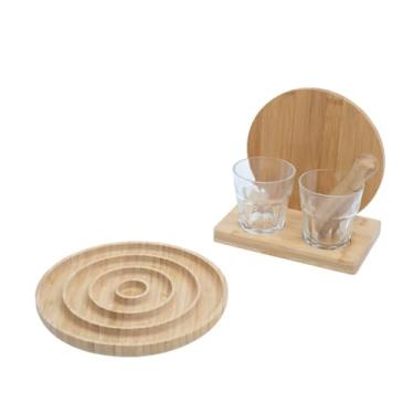 Imagem de Oikos - Kit Petisqueira de Bambu e Conjunto de Caipirinha 6 Peças