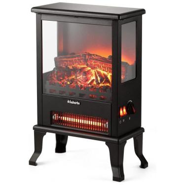Imagem de Lareira Elétrica com Chamas 3D Ajustáveis para até 92 m2, 1500W 110V, TURBRO TS17Q, Preta