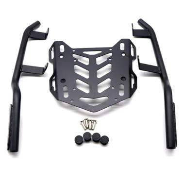 Imagem de Porta-bagagens traseiro compatível com Honda ADV150 19-24 novos acessórios de motocicleta, suporte de prateleira de assento de carga de aço preto