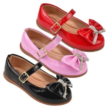 Imagem de KIT Com 3 Pares Sapatilha Infantil Menina feminina do 20 ao 34 direto da fabrica SPT520 (Vermelho E Rosa Bale E Preto, BR, Criança de 4 a 8 anos, Numérico, 23)