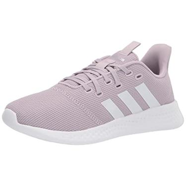 Imagem de adidas Tênis de corrida feminino Puremotion, Mauve/branco/cinza, 11