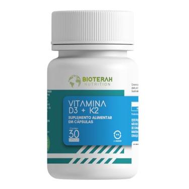 Imagem de Vitamina D3 + K2 30 Cápsulas BIOTERAH Suplemento Alta Concentração em Nutrientes