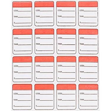 Imagem de Etiqueta Para Marcacao Tag 30X38Mm Cartao Vermelho Pacote Com 1000-84604