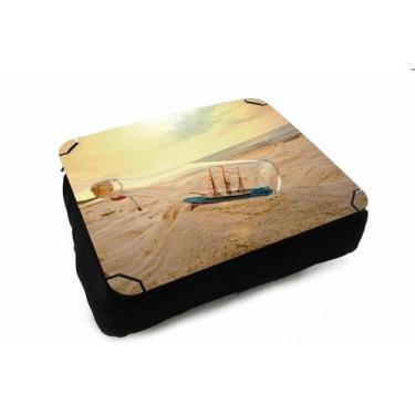 Imagem de Almofada Bandeja para Notebook Laptop Navio na Garrafa - Deluzz