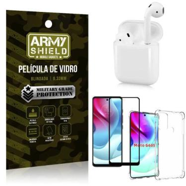 Imagem de Fone Bluetooth LY-122 Moto G60S + Capinha Anti Impacto + Película 3D -