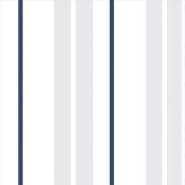 Imagem de Papel de Parede Adesivo Infantil Listrado em Tons de Cinza e Azul 1 Me