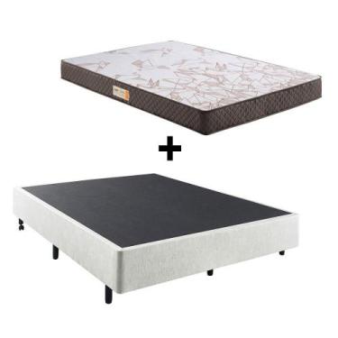 Imagem de Box Casal Reforçado + Colchão Ecoflex Espuma D23 - Cama inHouse