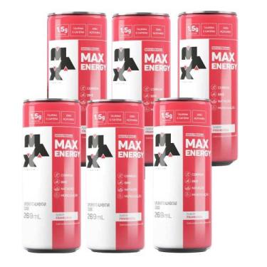 Imagem de Energético Max Energy (Pack c/ 6un de 269ml)  Max Titanium, Framboesa