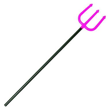 Imagem de Tridente Deuses p/ Festa Fantasia Halloween Bruxas Rosa - Toy Master