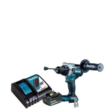 Imagem de Furadeira Parafusadeira Bateria 18v Makita Dhp486 Carregador Rapido, B