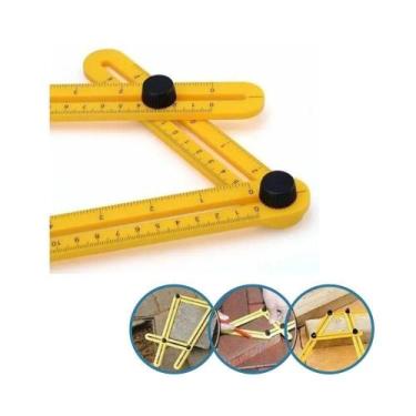 Imagem de Esquadro Móvel Ajustável De Plástico Multiangular 4 Partes - Starfer