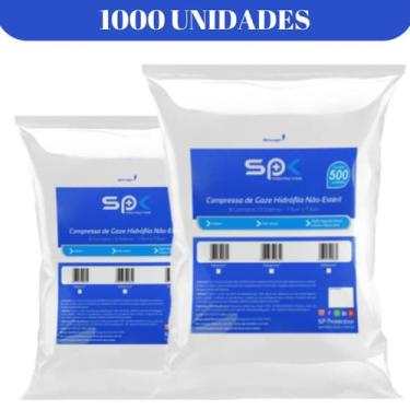 Imagem de Compressa De Gaze 9 Fios Hidrófila Não Estéril 1000 Unidades - SP Prot