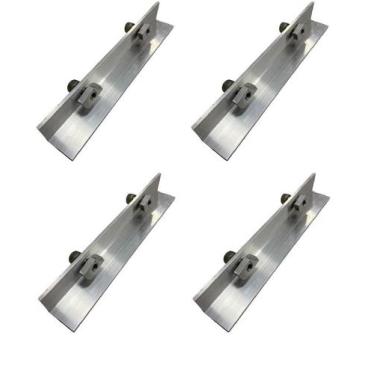 Imagem de Kit 4 Emenda Trilho Fixação Painel Placa Solar Fotovoltaica - Econosol