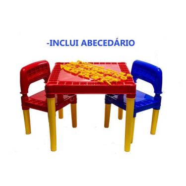 Imagem de Bancada Educativa Vermelho e Azul Brincando Com Números - Tritec