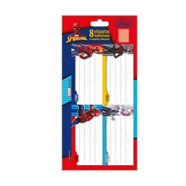Imagem de Etiqueta Escolar C/ 8 Spiderman Tilibra