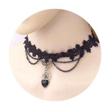 Imagem de Gargantilha Chocker Colar Acessórios Femininos Pescoço - anjo da mamãe