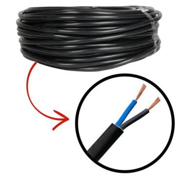 Imagem de Cabo Pp Bipolar Fio De Energia 2x4,00mm Com 30 Metros - cobrecom