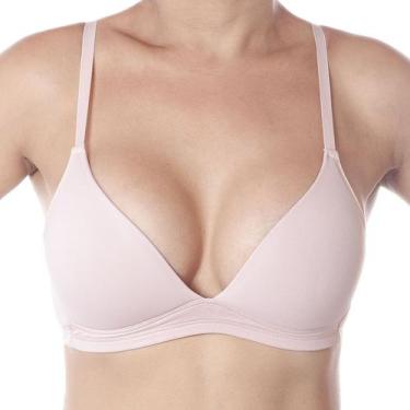 Imagem de Sutiã Básico Com Bojo Triângulo Sem Aro Liebe, GG, Rosa