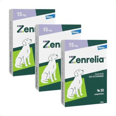 Imagem de Combo 3 Zenrelia 15mg Dermatológico Elanco para Cães - 30 Comprimidos
