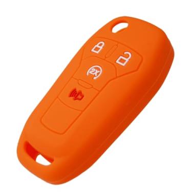 Imagem de Capa protetora de borracha de silicone para Ford F150 F250 F350 F450 F550 Raptor Ranger Transit Fusion Bronco Lightning Maverick XLT (Flip Key)