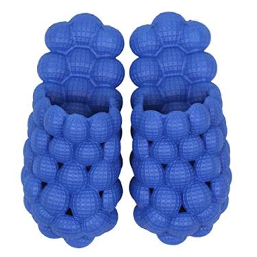 Imagem de LEPHYON Bubble Slides | Escorregadores engraçados de bola de golfe | Sapatos masculinos de espuma leve | Chinelos femininos confortáveis | Solas antiderrapantes elegantes unissex, Klein Blue, 6.5-7