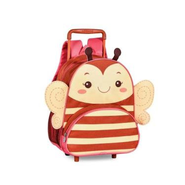 Imagem de Mochila Roda Infantil Mini Pets Asas Clio, Amarelo