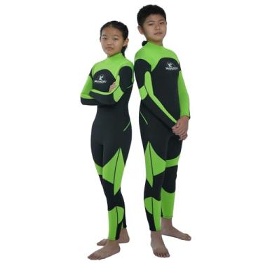 Imagem de Jintaleco Roupa de mergulho infantil de neoprene premium, corpo inteiro de 3/2 mm e para meninos e meninas, roupa de mergulho com zíper nas costas para crianças, natação, mergulho e esportes aquáticos