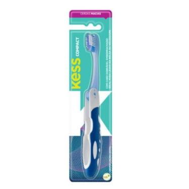 Imagem de Escova Dental Compact Macia Kess Belliz Azul Cod.2084 - BELLIZ COMPANY