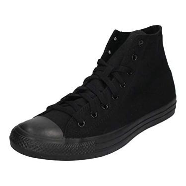 Imagem de Converse Tênis unissex Chuck Taylor All Star com detalhe duplo, Preto, 9.5 Women/7.5 Men