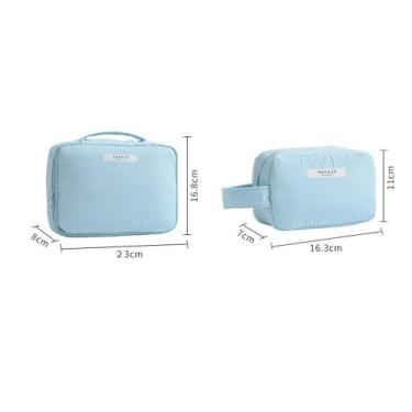 Imagem de Kit 2 Necessaires Organizadores para Maquiagem e Higiene Pessoal Imper