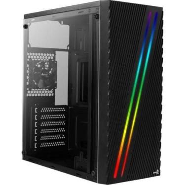 Imagem de Gabinete Gamer Aerocool Streak Preto RGB Lateral Acrílico F002