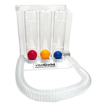 Imagem de Exercitador Pulmonar Adulto Respirom 3 Esferas Vitalgold