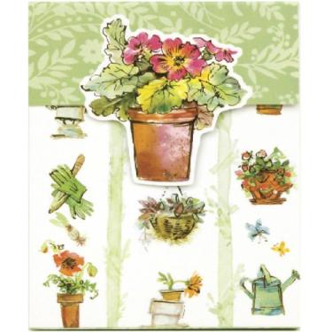 Imagem de C.R. Gibson Mini bloco magnético de notas, jardim verde (CMNP-8192)