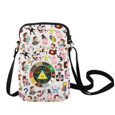Imagem de LEVLO Bolsa tiracolo Bill Cipher Mabel & Dipper Fans Gift Waddles Pig Shoulder Bag Gravity Movie Merchandise, Bolsa Waddles Pig No C